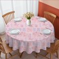 thumbnail image 1 of Pioneer Flower Floral Print Pattern Round Tablecloth 60 X 60 Inch, Wrinkle Resistant Wipeable Table Cloth for Kitchen Dining Picnic Patio Party, 1 of 6