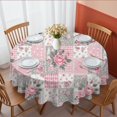 thumbnail image 1 of Pioneer Flower Floral Print Pattern Round Tablecloth 60 X 60 Inch, Wrinkle Resistant Wipeable Table Cloth for Kitchen Dining Picnic Patio Party, 1 of 6