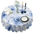 thumbnail image 1 of Pioneer Flower Floral Print Pattern Round Tablecloth 60"x60",Wrinkle Wipeable Table Cloth for Kitchen Dining Room Picnic Patio Party, 1 of 6