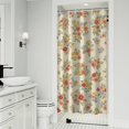 thumbnail image 1 of Pioneer Flower Floral Print Pattern Shower Curtain 36"x72", Bathroom Decorative Shower Curtain Set with 12 Hooks, Waterproof Washable, 1 of 6