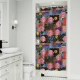 thumbnail image 1 of Pioneer Flower Floral Print Pattern Shower Curtain 36"x72", Bathroom Decorative Shower Curtain Set with 12 Hooks, Waterproof Washable, 1 of 6