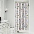 thumbnail image 1 of Pioneer Flower Floral Print Pattern Shower Curtain 36"x72", Bathroom Decorative Shower Curtain Set with 12 Hooks, Waterproof Washable, 1 of 6