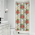 thumbnail image 1 of Pioneer Flower Floral Print Pattern Shower Curtain 36"x72", Bathroom Decorative Shower Curtain Set with 12 Hooks, Waterproof Washable, 1 of 6