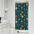 thumbnail image 1 of Pioneer Flower Floral Print Pattern Shower Curtain 36"x72", Bathroom Decorative Shower Curtain Set with 12 Hooks, Waterproof Washable, 1 of 6