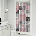 thumbnail image 1 of Pioneer Flower Floral Print Pattern Shower Curtain 36"x72", Bathroom Decorative Shower Curtain Set with 12 Hooks, Waterproof Washable, 1 of 6
