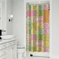thumbnail image 1 of Pioneer Flower Floral Print Pattern Shower Curtain 36"x72", Bathroom Decorative Shower Curtain Set with 12 Hooks, Waterproof Washable, 1 of 6