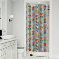 thumbnail image 1 of Pioneer Flower Floral Print Pattern Shower Curtain 36"x72", Bathroom Decorative Shower Curtain Set with 12 Hooks, Waterproof Washable, 1 of 6