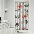 thumbnail image 1 of Pioneer Flower Floral Print Pattern Shower Curtain 36"x72" ,Bathroom Decorative Shower Curtains Set with 12 Hooks,Modern Waterproof Washable Shower Curtain, 1 of 6