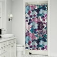 thumbnail image 1 of Pioneer Flower Floral Print Pattern Shower Curtain 36"x72" ,Bathroom Decorative Shower Curtains Set with 12 Hooks,Modern Waterproof Washable Shower Curtain, 1 of 6