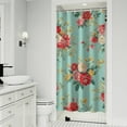 thumbnail image 1 of Pioneer Flower Floral Print Pattern Shower Curtain 36"x72" ,Bathroom Decorative Shower Curtains Set with 12 Hooks,Modern Waterproof Washable Shower Curtain, 1 of 6