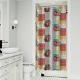thumbnail image 1 of Pioneer Flower Floral Print Pattern Shower Curtain 36"x72" ,Bathroom Decorative Shower Curtains Set with 12 Hooks,Modern Waterproof Washable Shower Curtain, 1 of 6