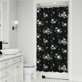 thumbnail image 1 of Pioneer Flower Floral Print Pattern Shower Curtain 36"x72" ,Bathroom Decorative Shower Curtains Set with 12 Hooks,Modern Waterproof Washable Shower Curtain, 1 of 6