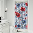 thumbnail image 1 of Pioneer Flower Floral Print Pattern Shower Curtain 36"x72" ,Bathroom Decorative Shower Curtains Set with 12 Hooks,Modern Waterproof Washable Shower Curtain, 1 of 6
