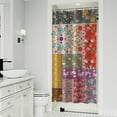 thumbnail image 1 of Pioneer Flower Floral Print Pattern Shower Curtain 36"x72" ,Bathroom Decorative Shower Curtains Set with 12 Hooks,Modern Waterproof Washable Shower Curtain, 1 of 6
