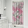 thumbnail image 1 of Pioneer Flower Floral Print Pattern Shower Curtain 36"x72" ,Bathroom Decorative Shower Curtains Set with 12 Hooks,Modern Waterproof Washable Shower Curtain, 1 of 6