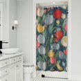 thumbnail image 1 of Pioneer Flower Floral Print Pattern Shower Curtain 36"x72" ,Bathroom Decorative Shower Curtains Set with 12 Hooks,Modern Waterproof Washable Shower Curtain, 1 of 6
