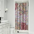 thumbnail image 1 of Pioneer Flower Floral Print Pattern Shower Curtain 36"x72" ,Bathroom Decorative Shower Curtains Set with 12 Hooks,Modern Waterproof Washable Shower Curtain, 1 of 6
