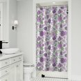 thumbnail image 1 of Pioneer Flower Floral Print Pattern Shower Curtain 36"x72" ,Bathroom Decorative Shower Curtains Set with 12 Hooks,Modern Waterproof Washable Shower Curtain, 1 of 6
