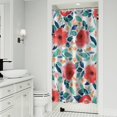 thumbnail image 1 of Pioneer Flower Floral Print Pattern Shower Curtain 36"x72" ,Bathroom Decorative Shower Curtains Set with 12 Hooks,Modern Waterproof Washable Shower Curtain, 1 of 6