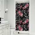 thumbnail image 1 of Pioneer Flower Floral Print Pattern Shower Curtain 36"x72" ,Bathroom Decorative Shower Curtains Set with 12 Hooks,Modern Waterproof Washable Shower Curtain, 1 of 6