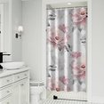 thumbnail image 1 of Pioneer Flower Floral Print Pattern Shower Curtain 36"x72" ,Bathroom Decorative Shower Curtains Set with 12 Hooks,Modern Waterproof Washable Shower Curtain, 1 of 6