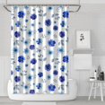 thumbnail image 1 of Pioneer Flower Floral Print Pattern Shower Curtain 72"x72", Bathroom Decorative Shower Curtain Set with 12 Hooks, Waterproof Washable, 1 of 6