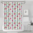 thumbnail image 1 of Pioneer Flower Floral Print Pattern Shower Curtain 72"x72", Bathroom Decorative Shower Curtain Set with 12 Hooks, Waterproof Washable, 1 of 6