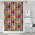 thumbnail image 1 of Pioneer Flower Floral Print Pattern Shower Curtain 72"x72", Bathroom Decorative Shower Curtain Set with 12 Hooks, Waterproof Washable, 1 of 6