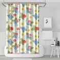 thumbnail image 1 of Pioneer Flower Floral Print Pattern Shower Curtain 72"x72", Bathroom Decorative Shower Curtain Set with 12 Hooks, Waterproof Washable, 1 of 6