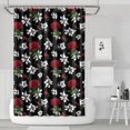thumbnail image 1 of Pioneer Flower Floral Print Pattern Shower Curtain 72”x72", Bathroom Decorative Shower Curtain Set with 12 Hooks, Waterproof Washable, 1 of 6