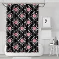 thumbnail image 1 of Pioneer Flower Floral Print Pattern Shower Curtain 72"x72", Bathroom Decorative Shower Curtain Set with 12 Hooks, Waterproof Washable, 1 of 6