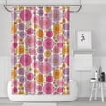 thumbnail image 1 of Pioneer Flower Floral Print Pattern Shower Curtain 72"x72", Bathroom Decorative Shower Curtain Set with 12 Hooks, Waterproof Washable, 1 of 6