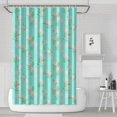 thumbnail image 1 of Pioneer Flower Floral Print Pattern Shower Curtain 72"x72", Bathroom Decorative Shower Curtain Set with 12 Hooks, Waterproof Washable, 1 of 6
