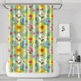 thumbnail image 1 of Pioneer Flower Floral Print Pattern Shower Curtain 72"x72", Bathroom Decorative Shower Curtain Set with 12 Hooks, Waterproof Washable, 1 of 6