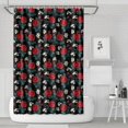 thumbnail image 1 of Pioneer Flower Floral Print Pattern Shower Curtain 72”x72", Bathroom Decorative Shower Curtain Set with 12 Hooks, Waterproof Washable, 1 of 6