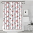 thumbnail image 1 of Pioneer Flower Floral Print Pattern Shower Curtain 72"x72", Bathroom Decorative Shower Curtain Set with 12 Hooks, Waterproof Washable, 1 of 6