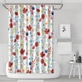 thumbnail image 1 of Pioneer Flower Floral Print Pattern Shower Curtain 72"x72" ,Bathroom Decorative Shower Curtains Set with 12 Hooks,Modern Waterproof Washable Shower Curtain, 1 of 6
