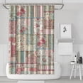 thumbnail image 1 of Pioneer Flower Floral Print Pattern Shower Curtain 72"x72" ,Bathroom Decorative Shower Curtains Set with 12 Hooks,Modern Waterproof Washable Shower Curtain, 1 of 6