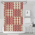 thumbnail image 1 of Pioneer Flower Floral Print Pattern Shower Curtain 72"x72" ,Bathroom Decorative Shower Curtains Set with 12 Hooks,Modern Waterproof Washable Shower Curtain, 1 of 6