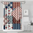 thumbnail image 1 of Pioneer Flower Floral Print Pattern Shower Curtain 72"x72" ,Bathroom Decorative Shower Curtains Set with 12 Hooks,Modern Waterproof Washable Shower Curtain, 1 of 6
