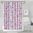 thumbnail image 1 of Pioneer Flower Floral Print Pattern Shower Curtain 72"x72" ,Bathroom Decorative Shower Curtains Set with 12 Hooks,Modern Waterproof Washable Shower Curtain, 1 of 6