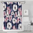 thumbnail image 1 of Pioneer Flower Floral Print Pattern Shower Curtain 72"x72" ,Bathroom Decorative Shower Curtains Set with 12 Hooks,Modern Waterproof Washable Shower Curtain, 1 of 6