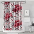 thumbnail image 1 of Pioneer Flower Floral Print Pattern Shower Curtain 72"x72" ,Bathroom Decorative Shower Curtains Set with 12 Hooks,Modern Waterproof Washable Shower Curtain, 1 of 6