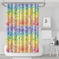 thumbnail image 1 of Pioneer Flower Floral Print Pattern Shower Curtain 72"x72" ,Bathroom Decorative Shower Curtains Set with 12 Hooks,Modern Waterproof Washable Shower Curtain, 1 of 6