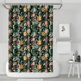 thumbnail image 1 of Pioneer Flower Floral Print Pattern Shower Curtain 72"x72" ,Bathroom Decorative Shower Curtains Set with 12 Hooks,Modern Waterproof Washable Shower Curtain, 1 of 6