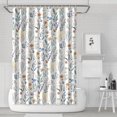 thumbnail image 1 of Pioneer Flower Floral Print Pattern Shower Curtain 72"x72" ,Bathroom Decorative Shower Curtains Set with 12 Hooks,Modern Waterproof Washable Shower Curtain, 1 of 6