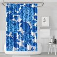 thumbnail image 1 of Pioneer Flower Floral Print Pattern Shower Curtain 72"x72" ,Bathroom Decorative Shower Curtains Set with 12 Hooks,Modern Waterproof Washable Shower Curtain, 1 of 6