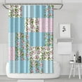 thumbnail image 1 of Pioneer Flower Floral Print Pattern Shower Curtain 72"x72" ,Bathroom Decorative Shower Curtains Set with 12 Hooks,Modern Waterproof Washable Shower Curtain, 1 of 6