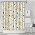 thumbnail image 1 of Pioneer Flower Floral Print Pattern Shower Curtain 72"x84", Bathroom Decorative Shower Curtain Set with 12 Hooks, Waterproof Washable, 1 of 6