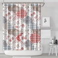 thumbnail image 1 of Pioneer Flower Floral Print Pattern Shower Curtain 72"x84", Bathroom Decorative Shower Curtain Set with 12 Hooks, Waterproof Washable, 1 of 6